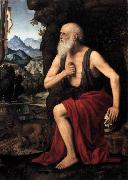 LUINI, Bernardino The Penitent St Jerome oil